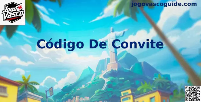 Interface explicativa sobre o Código De Convite no Jogo Vasco