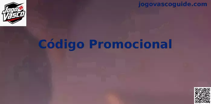 Interface explicativa sobre o Código Promocional do Jogo Vasco no Brasil