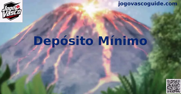 Interface representativa de depósito mínimo em plataforma de apostas no Brasil