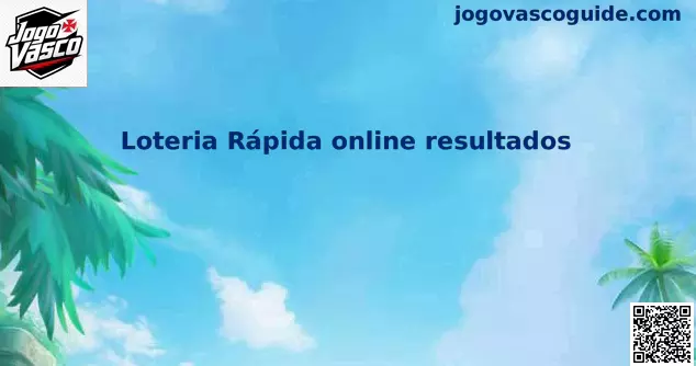 Painel ilustrativo de Loteria Rápida Online Resultados