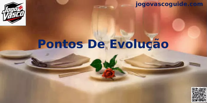Painel ilustrativo sobre Pontos De Evolução no Jogo Vasco