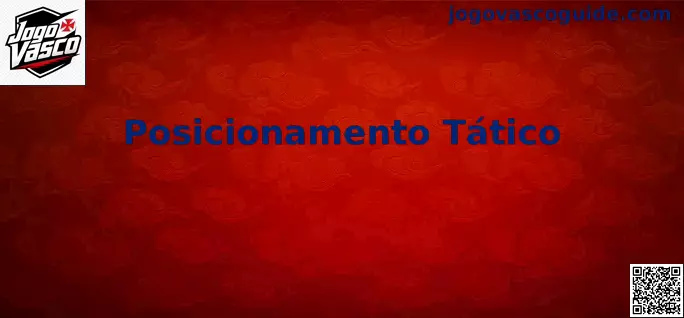 Representação de posicionamento tático para analisar a organização do Vasco em campo